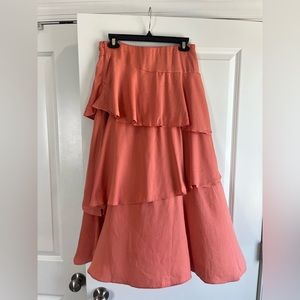 Maxi salmon/pink skirt. Worn once!